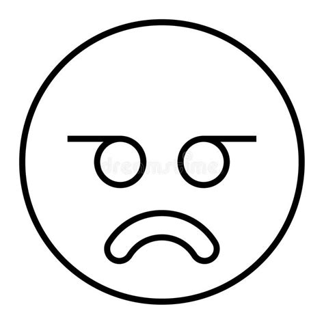 Icono De Esquema Para La Cara De Emoticonos Stock De Ilustraci N 37184