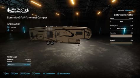 Summit 43ft Fifthwheel Camper V1 0 0 0 Fs25 Fs22 Mod