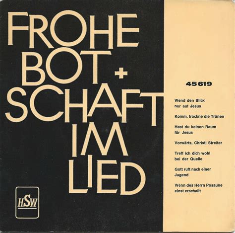 Frohe Botschaft Im Lied Verlag Hermann Schulte Billy Mial