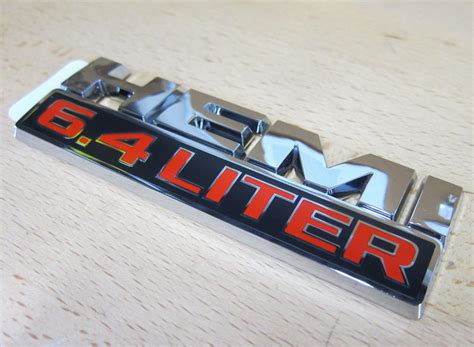 Buy Dodge Ram Jeep 6 4 Liter Hemi Logo Decal Emblem Nameplate Badge