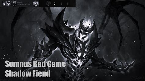 Somnus Shadow Fiend Dota 2 Pro Dark Side Somnus Bad Game 2 4K