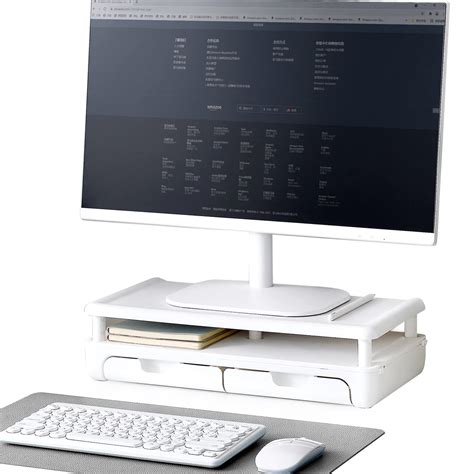 Buy Shopwithgreen Computer Monitor Stand With Drawers Adjustable