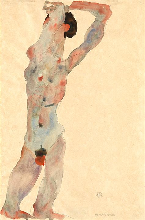 Male Nude Egon Schiele Dorijan Grej