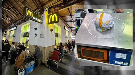 La McDonalds de la Gara de Nord porțiile erau mai mici