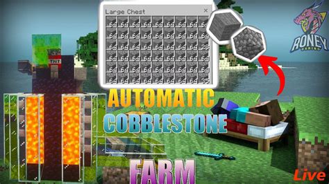 Cobblestone Farm Minecraft Automatic Cobblestone Farm Minecraft