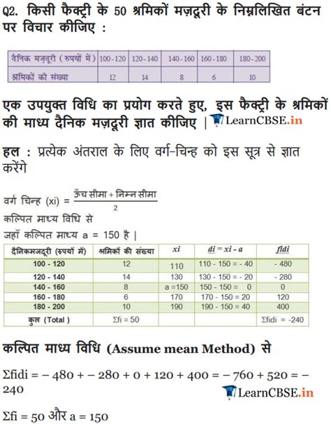 Assumed Mean Method Pdf