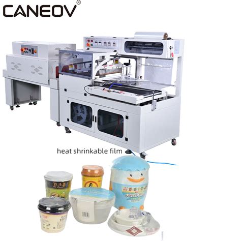 Automatic L Type Pe Film Sealing And Shrink Wrapping Tunnel Packaging