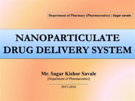 Nano Technology In Drug Delivery System