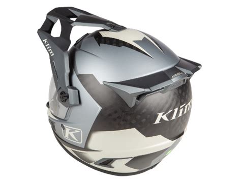 Helm Klim Krios Pro Carbon Charger Grey Matt Dual Sport Adventure