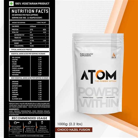 ATOM Beginners Whey Protein at Best Price in India | Healthkart.com