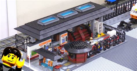 LEGO train station MOC home stretch