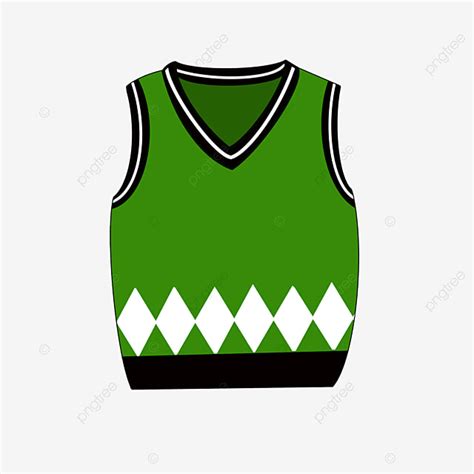 Green Sweater British Style Vest Clip Art Vest Clipart Green Vest