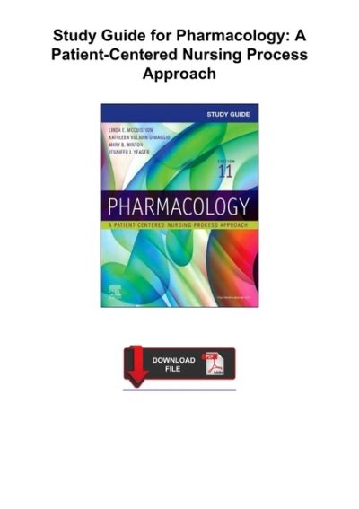 Pdf Study Guide For Pharmacology A Patient Centered Nursing Process