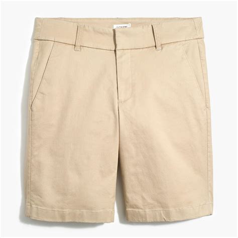 J Crew Cotton 9 Frankie Bermuda Chino Short In Light Khaki Natural