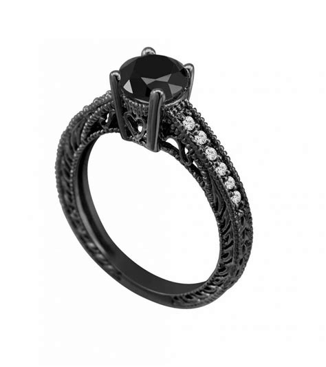 21 Black Diamond Engagement Rings (+ Some Salt & Pepper Stones Too!)