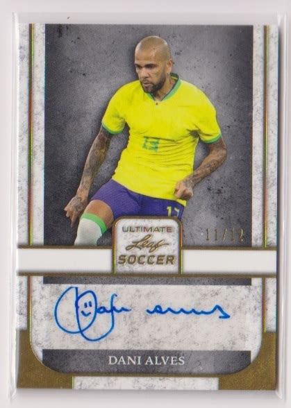 2022 Leaf Ultimate Soccer Dani Alves Autograph Card 1112スポーツ｜売買された