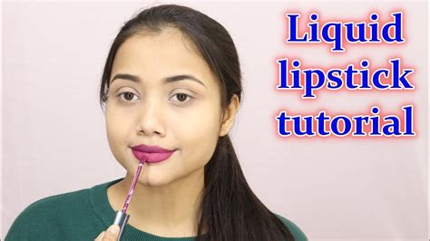 Best Way To Apply Lipstick For Dry Lips Liquid Lipstick Tutorial Youtube