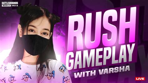 RUSH GAMEPLAY BGMI ROAD TO 4 60k SUBS VARSHAisLive Bgmi