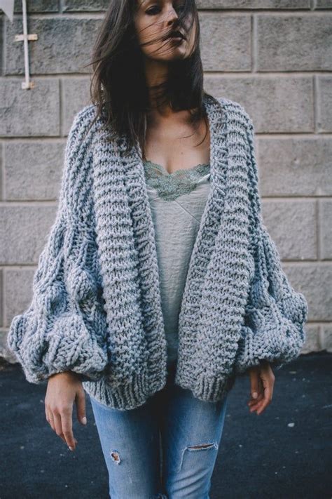 Chunky Knit Cardigan Wool Cardigan Boho Chic Boho Clothing Etsy Chunky Knit Cardigan Boho