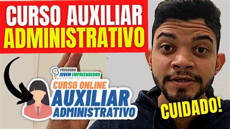 Curso Auxiliar Administrativo Bom Funciona Mesmo Jovem