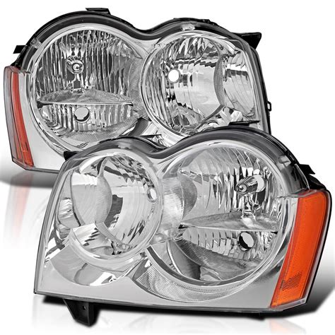 Spec D Tuning Chrome Housing Clear Lens Headlights Compatible With 2005