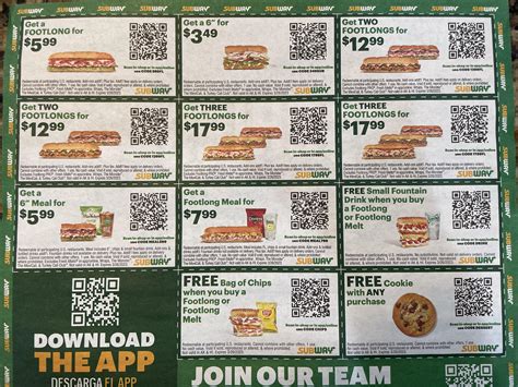 New Coupon Codes R Subway