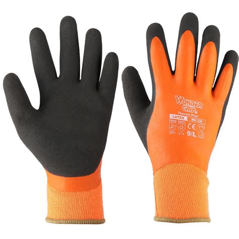 Tebru Safety Coldproof Waterproof Protection Double Layer Latex Gloves ...