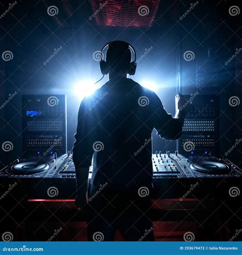 Dj At A Nightclub Ai Generated Stock Image Image Of Spotlight