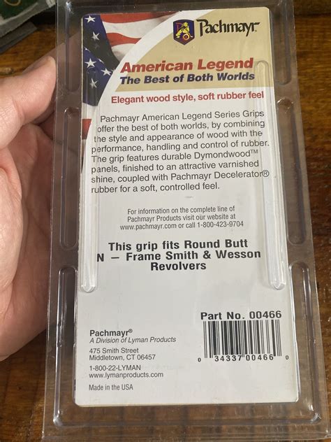 Pachmayr American Legend Grips For S W N Frame Rd Butt Charcoal