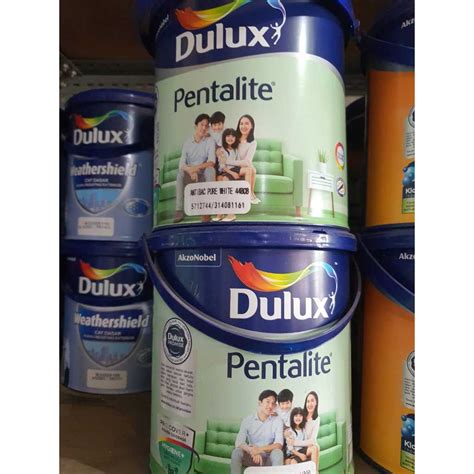 Jual DULUX PENTALITE CAT TEMBOK INTERIOR ANTIBAC 44808 PURE WHITE GLN