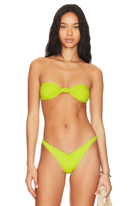 Indah Sunny Bikini Top In Lime REVOLVE