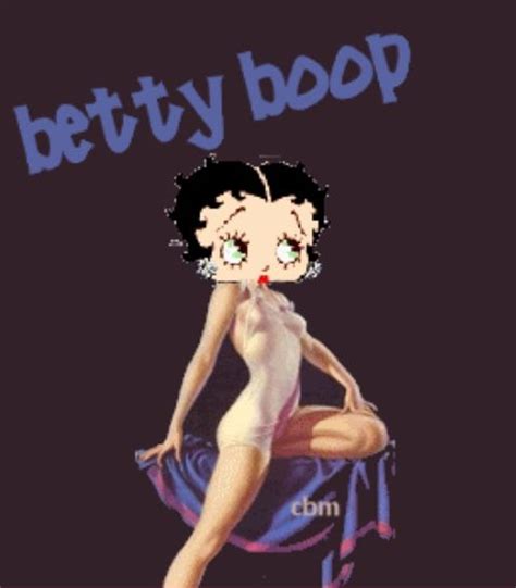 An Animated Image Of A Naked Woman With The Words Betty Boop On It