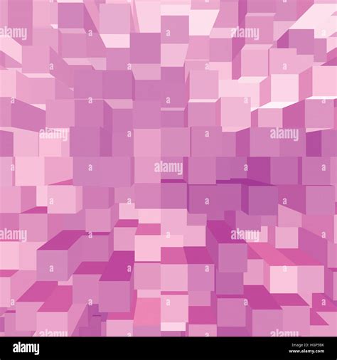 Bright Abstract Pink Geometric Square 3d Diagram Bar Bricks Pattern