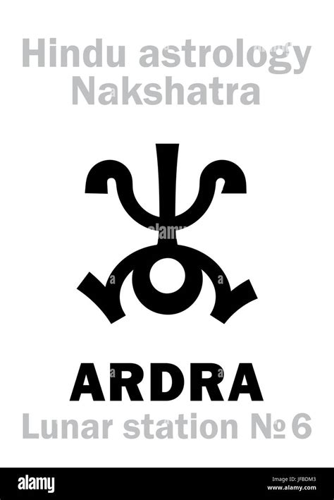 Astrology Lunar Station Ardra Nakshatra Stock Photo Alamy