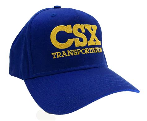 Csx Transportation Railroad Embroidered Cap Hat 40 3022 Choose Color