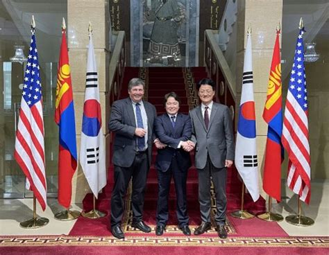 Estados Unidos Mongolia y Corea del Sur celebran reunión trilateral