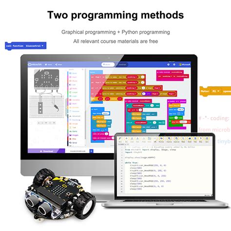 Yahboom Microbit Robot Car Programmable Robotic Kit For Bbc Microbit