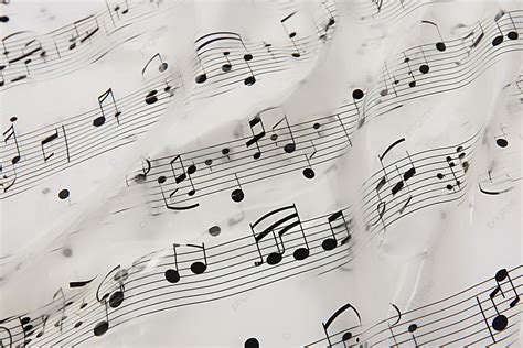 Music Notes On A Sheet Of Paper Background, High Resolution, Education ...