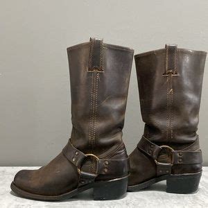 Frye Shoes Frye Womens Leather Distressed R Harness Country