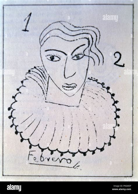 Drawing By Federico Garcia Lorca 1899 1936 Held In Buenos Aires To Illustrate One Of His Own