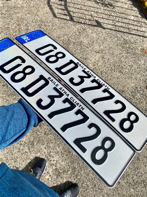 German Metal Pressed Number Plates X2 — Fresh Plates