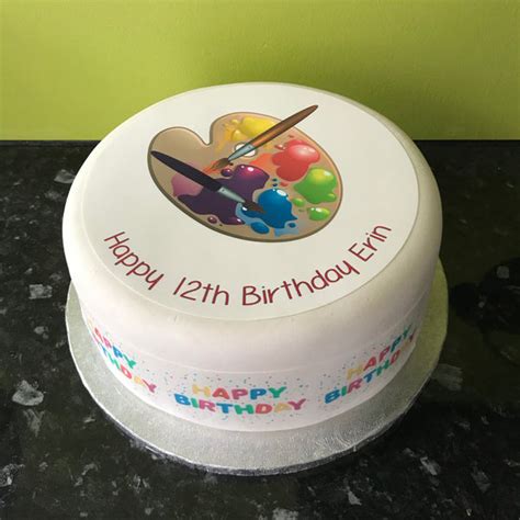 Artist Palette Painter Edible Icing Cake Topper The Caker Online