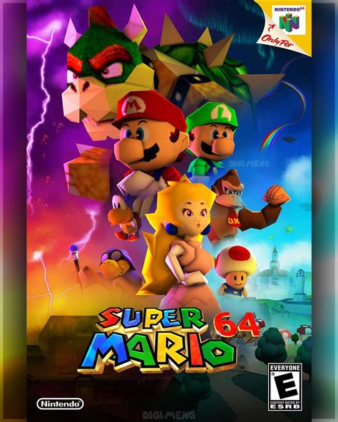 Recrean El Póster De La Película De Super Mario Bros Con Los Personajes De Super Mario 64