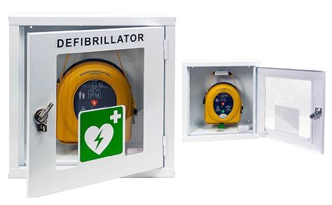 Medx5 Upgrade 2019 Defibrillatore Universale In Metallo Da Parete Per Interni Verniciato A