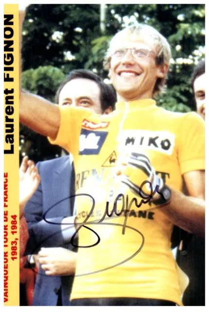 PHOTO DÉDICACÉE AUTOGRAPHE AUTOGRAMM signed FIGNON TOUR DE FRANCE