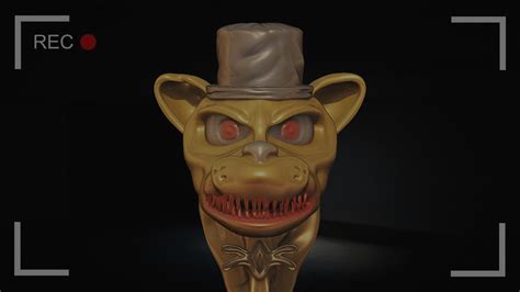 STL File FREDDY FAZBEAR HEAD TROPHY FIVE NIGHTS AT FREDDY S