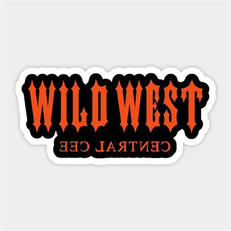 a sticker with the words, rawlow central cee in orange and black