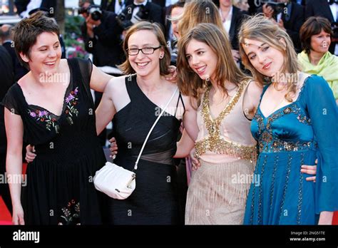 French Director Celine Sciamma Second From Left Arrives With The Cast