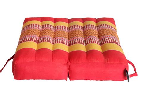 Anadeo Coussin de Yoga et de méditation Pliant red safran