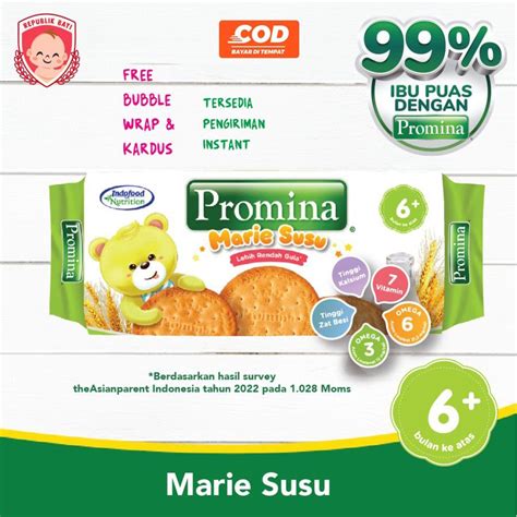 Jual Promina Marie Susu Roll 150gr Biskuit Cemilan Bayi MURAH Shopee